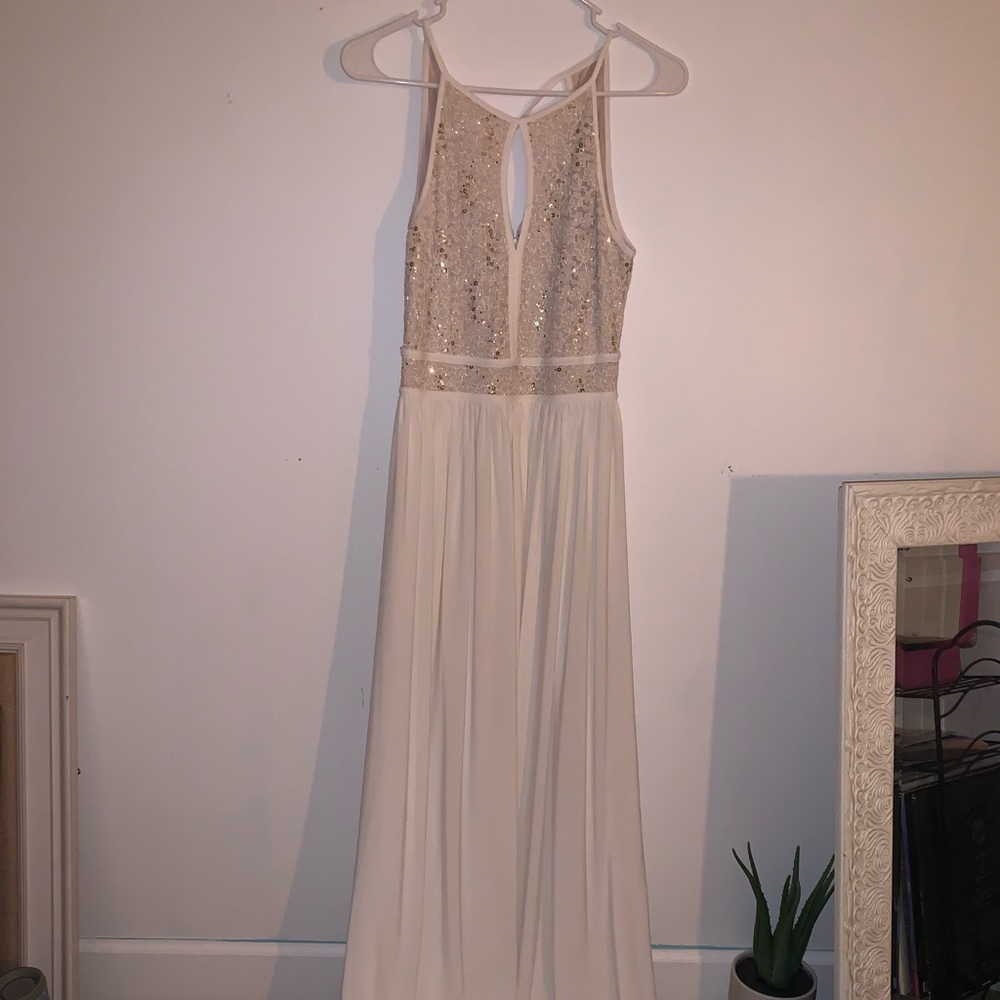 WHITE FORMAL DRESS